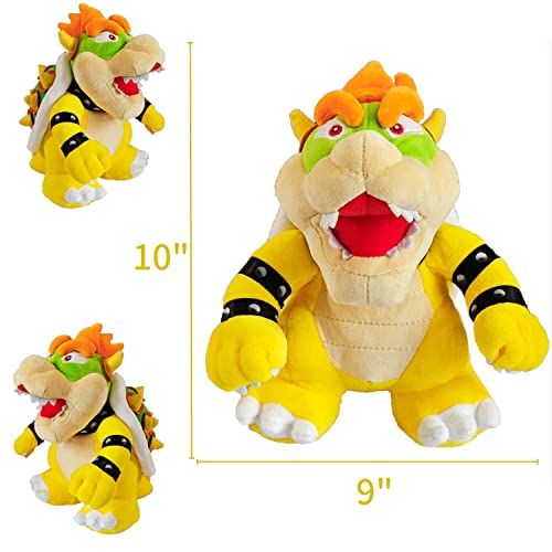 Premium 10-Inch Bowser Plush Toy - Soft & Cuddly Bowser Stuffed Plush Classic Villain Character Toy For Kids & Collectors - Ideal Gift For Boys Kids & Fans Ms051 #TOP1