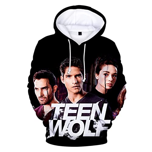 EUEU Nouveau Printemps Été 3D À Capuche Unisexe Teen Wolf Pull Confortable Sweat Cover