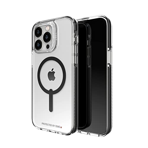 Image of ZAGG Gear4 Santa Cruz Snap Case Apple iPhone 14 Pro Max, D30 Drop Protection Up to (13ft│4m), Wireless Charging Compatible, Reinforced Top, Bottom & Edges - Black