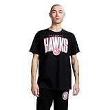 Game 7 x NBA Officially Licensed Men's Graphic Short Sleeve Lightweight Crew Neck Cotton T-Shirt, Atlanta Hawks, XL, Black
