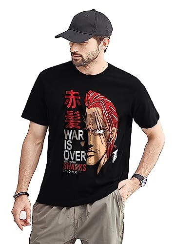 Image of 9tails Club - War is Over - Red Haired Shanks Mens Regular Anime T Shirt