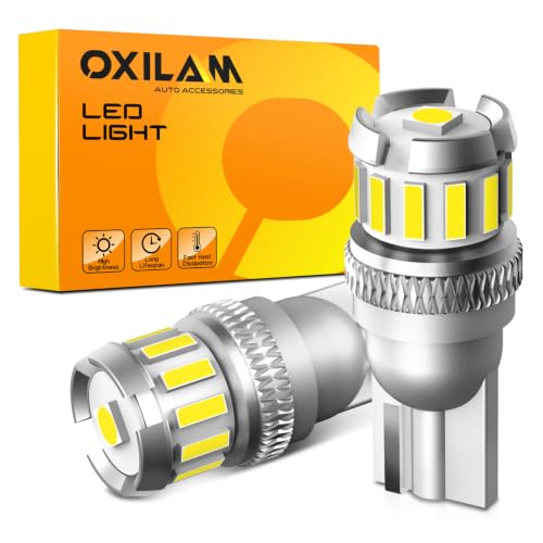 Amazon | OXILAM T10 LED ホワイト 高輝度 爆光 CANBUSキャンセラー