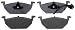 ACDelco 14D768AM Advantage Semi-Metallic Front Disc Brake Pad Set with Pigtail