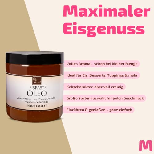 Oleo Eispaste für selbstgemachtes außergewöhnliches Eis │ MEGA GESCHMACK │ Pimpe deine Eis, Desserts, Getränke uvm mit einer extra Portion Geschmack auf│ Inhalt 250 g – Bild 4