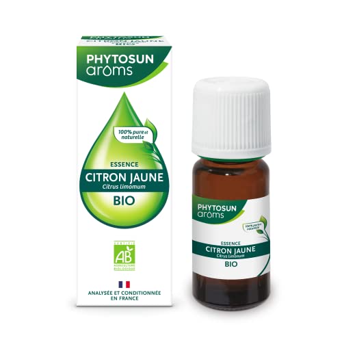 Phytosun Arôms - Essence Citron Jaune BIO – Huile Essentielle 100% pure et naturelle – 10 ml