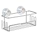 Produktbild iDesign 28275EU Turn-N-Lock Dusch-Caddykorb mit Saugnapf, 25,5 cm x 12,2 cm x 14,2 cm, silber, edelstahl
