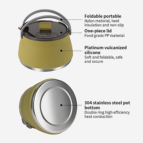 Bouilloire de camping portable et théière rétractable - 7