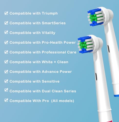 Electric Toothbrush Replacement Heads 16 Pack/Compatible Oral B Braun Replacement Brush Heads/Compatible Oral B Replacement Brush Heads — view 5