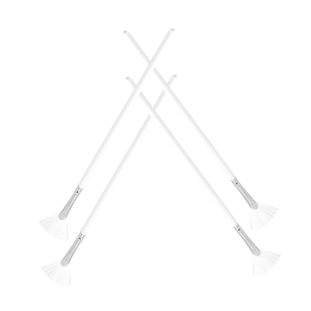 IWOWHERO Facial Mask Brush Set 4pcs Fan Shaped Brushes for Mud Mask Serum Highlighter Gentle on Skin