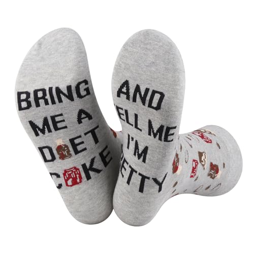 TSOTMO Drinking Gift Drinks Merch Novelty Socks Soda Gift for Soda Drinker Drinks Lovers Caffeine Free (DCO)