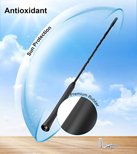 YIEHO Autoantenne 28cm - Universal Kfz Autoradio Antenne für alle Modelle - Dachantenne Auto mit hochwertigem DAB FM Empfang