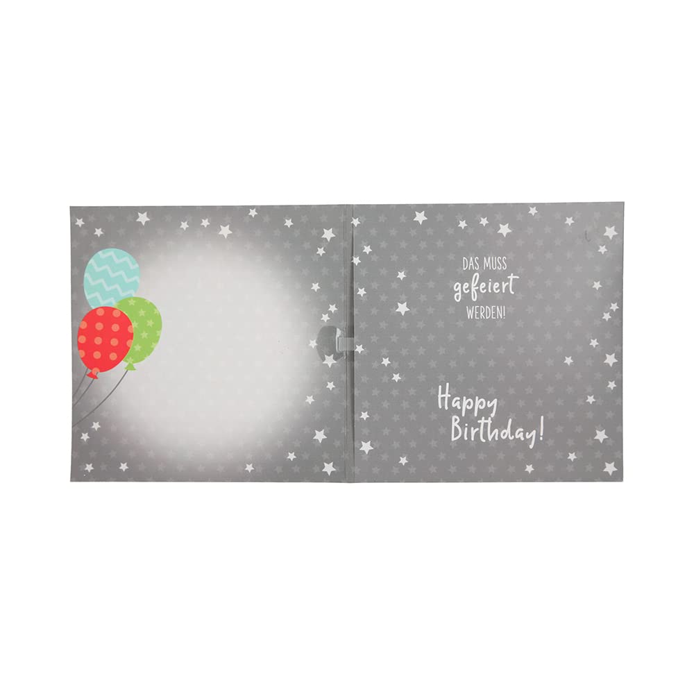 Depesche 11515-030 - Tarjeta De Felicitación De Cumpleaños Con Número 18 (15 ,5 X 15,5 Cm), Diseño Con Texto En El Interior