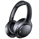 Hybrid Active Noise Cancelling Headphones 120H Long Playtime, 6 ENC Mic, Wireless Over-Ear Bluetooth 6.0 Headphones, Hi-Res Audio, Memory Foam Earcup, Transparency Mode ANC Headphone for Travel Office