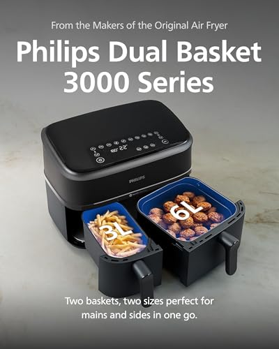 Air Fryer 3000 Series Dual Basket, 9L (3L + 6L) - Image 2
