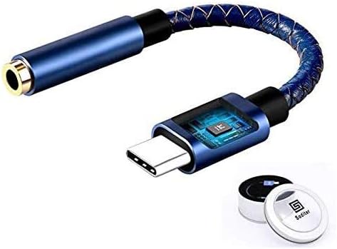 USB C to 3.5mm Adapter Pixel 2 Headphone Adapter,USB C Dongle Headpone Jack Has Realtek DAC Hi-Res, Type c Earphone Convert for Pixel 2/2XL/3/3XL, MacBook 2017 IPad Pro 2018, Moto Z2, OnePlus