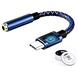 Soditer Pixel 2 Headphone Adapter,USB C to 3.5mm Adapter,USB C Dongle Headpone Jack Has Realtek DAC Hi-Res, Type c Earphone Convert for Pixel 2/2XL/3/3XL, MacBook 2017 IPad Pro 2018, Moto Z2, OnePlus