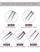Rainbow Stainless Steel Tweezers Kit Anti-Static Precision Tweezers Set for Eyelash Extension Facial Hair Eyebrows Nail Art, 5 Pcs