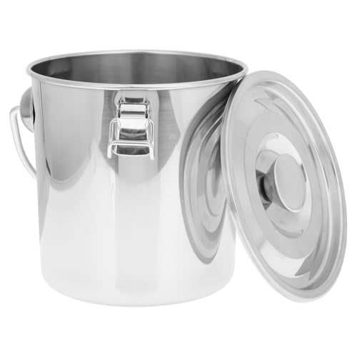 Petit seau anti-incendie portable étanche Beaupretty 16x16 pour stockage d'eau extérieur