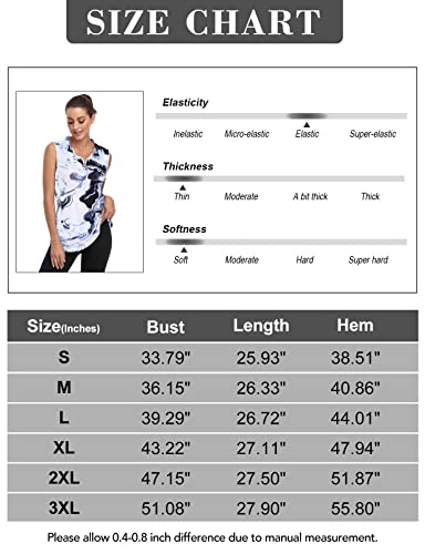 Viracy Workout Clothes For Women, Sleeveless Golf Tops 1/4 Zipper Stand Collar Summer Tank Curved Hem Moisture Wicking Polo Tennis Shirts,Large A-Grey #TOP4