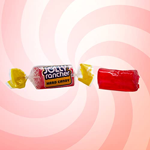Jolly Rancher Cherry Hard Candy, Individually Wrapped, Bulk Candy Bag - 1 Pound (16 Oz) #TOP3