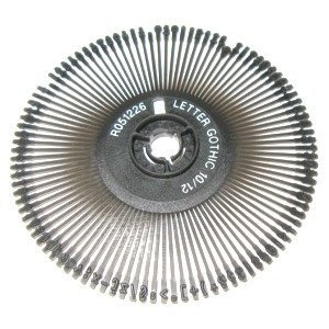 Typewriter Printwheel Letter Gothic 12 Compatible