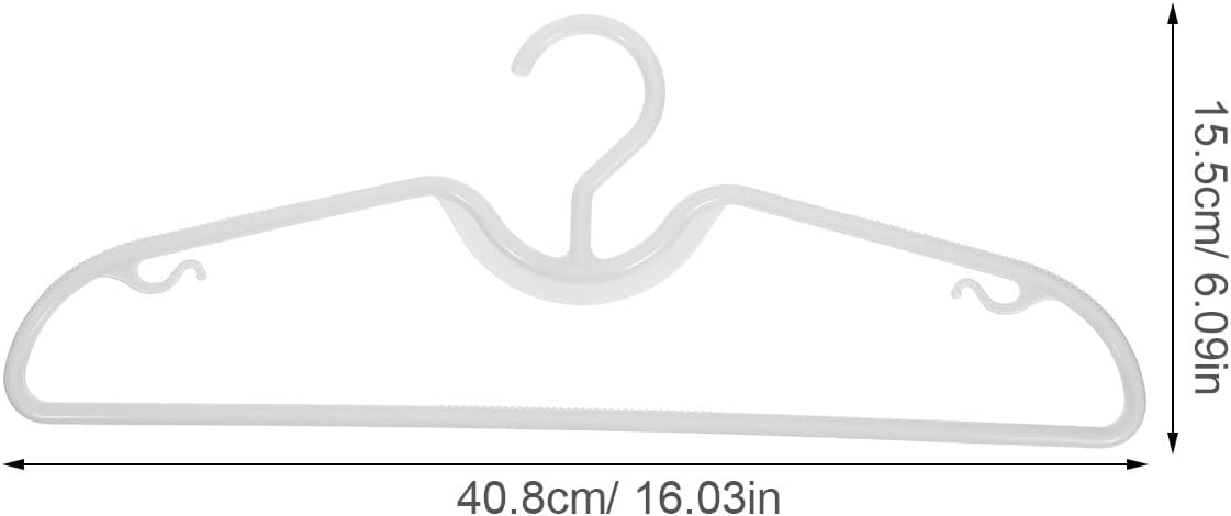 FUOYLOO 30pcs Space Saving Hangers: Space Saving Short Neck Plastic Coat Clothes Hangers, Closet Organizers for College Dorms Homes Wardrobe Storage Shirts