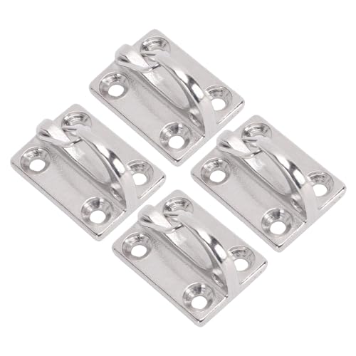 Naroote Lot de 4 Mousquetons à Ressort pour Bateau, Crochet de Suspension Marin en Acier Inoxydable 316, Crochet Porteur Solide avec Prise Sécurisée, Idéal pour Voile de Bateau, Remorqueur,