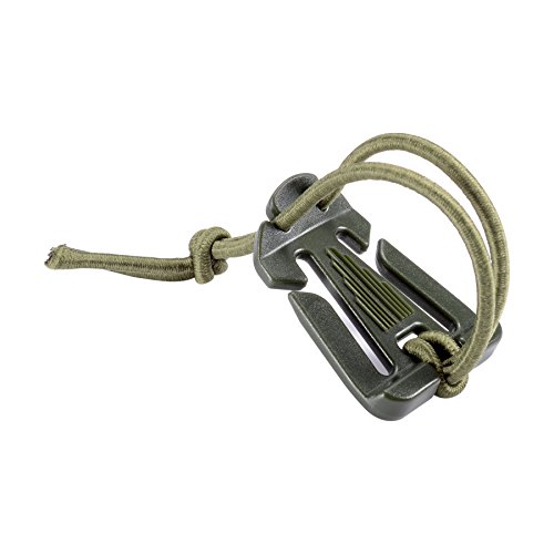 BOOSTEADY Pack of 10 Tactical Gear Clip Molle Web Dominators for Outdoor Hydration Tube Backpack Straps Management with Zippered Pouch Army Green - Thumbnail 5