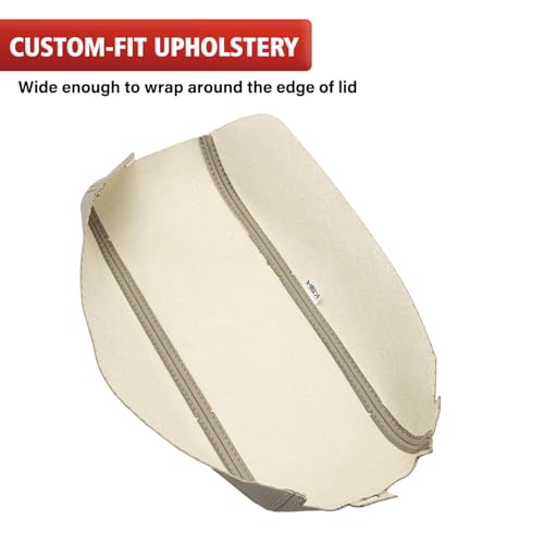 KBH Center Console Armrest Cover Upholstery for Hyundai Sonata 2015-2019, Middle Console Lid Replacement Cover Accessories, Vinyl Leather, Anti-Scratch, Beige by KBH - Image 3