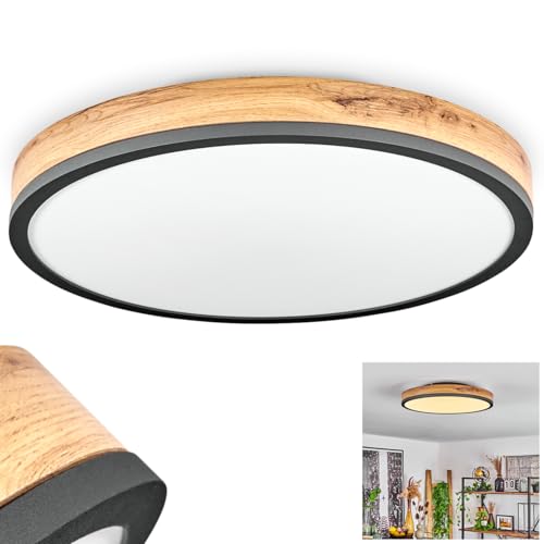 HOFSTEIN LED Deckenleuchte Salmi, Deckenlampe aus Metall/MDF/Kunststoff in...