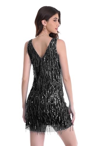 Image of women'Lace Tassels mini Dress Slip Sleeveless Party Club Dress