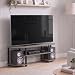 Furinno TURN-S-TUBE TV Stand for TVs up to 55 Inches, Oak Grey