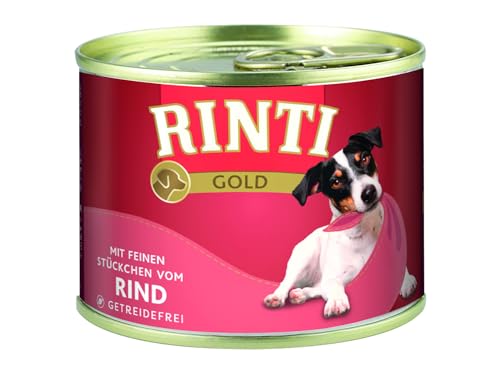 Rinti Gold Dog Wet Food, Beef, 185g, 12 Pack