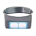 Headband Magnifier Double Lens Head-Mounted Reading Magnifier Loupe Jewelry Visor Opitcal Glass Binocular Magnifier with Lens Magnification-1.5X 2X 2.5X 3.5X