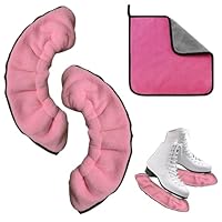 JSTHHTT 2 Stück Kufenschoner Schlittschuhe, Schlittschuhschoner, Elastische Kufenstrümpfe, Kufenschoner Eishockey, Guards Zubehör, für Hockeyschlittschuhe Eiskunstlaufschuhe(Rosa)