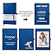 Custom A5 Notebook and Pen Set, Personalized Journal Gift with Logo/Text, Writing Notebook for Office, School, Business, 192 Pages, Blue Hardcover