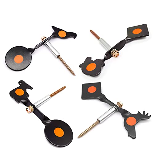 Spinner Pellet Gun Targets 4 Animals Pattern Available Bb Gun Targets Rared For .177 And .22 Caliber Air Rifle Targets (Goat) #TOP6