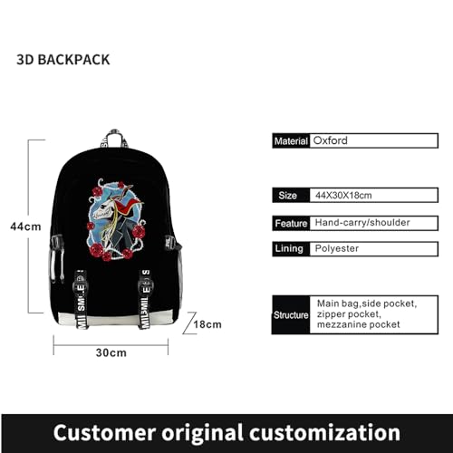The Ancient Magus Bride Merch Backpack Oxford Bag Anime Backpack Casual Bag High Capacity Bags (Backpack1)3