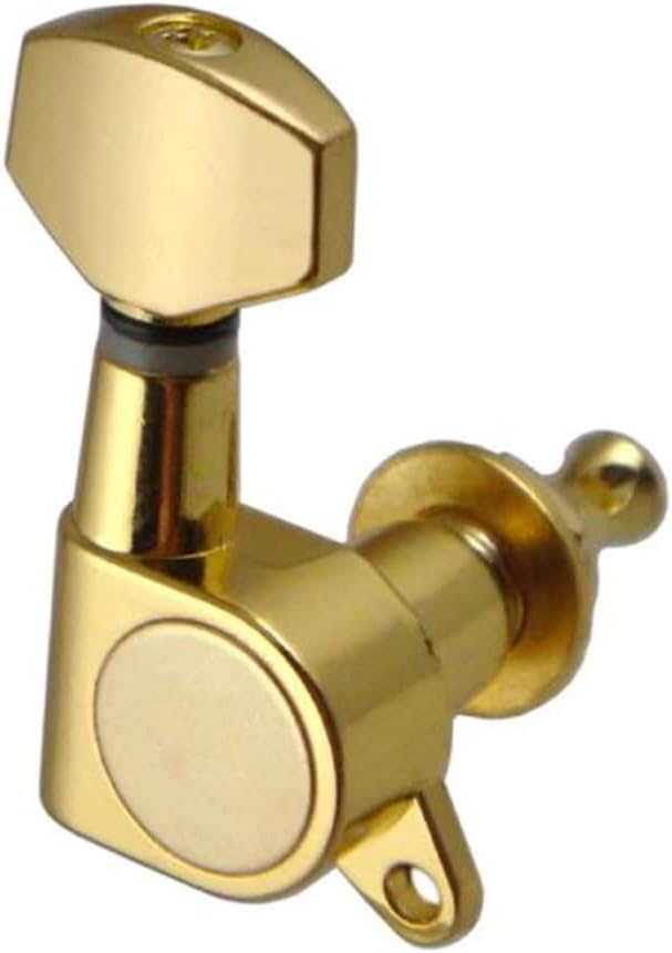 6Pcs Golden Enclosed Acoustic Guitar String Tuning Pegs Keys Tuner Square Machine Heads