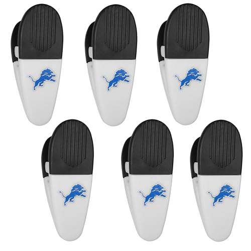 Siskiyou Sports NFL Detroit Lions Chip Clip Magnets, 6pk White, One Size