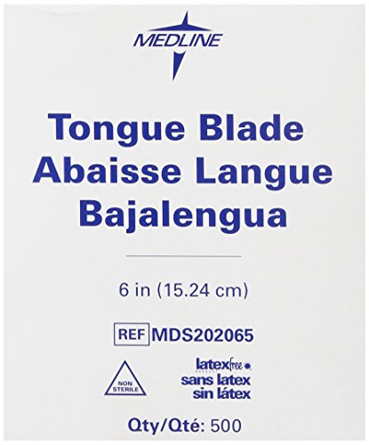 Image of Medline Non-Sterile Tongue Depressors, 500 Count