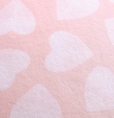 Betsey Johnson Home | Plush Collection | Throw - Ultra-Soft & Cozy Fleece, Lightweight & Luxuriously Warm, Perfect For Bed Or Couch, Dotted Heart 50 X 70 #TOP4