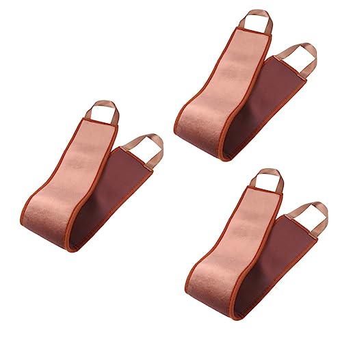 FRCOLOR 3 Pçs Cinta De Fricção Toalha De Banho Esfregador De Costas Auto Aplicador Luva De Bronzeame