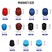 Sandfren 77PCS Car A/C System Valve Core Dust Caps Set, R134a R12 Vehicle Air Conditioning High & Low Side Valve Caps, Auto AC Service Charging Port Replacement Cover, Universal for Vehicles