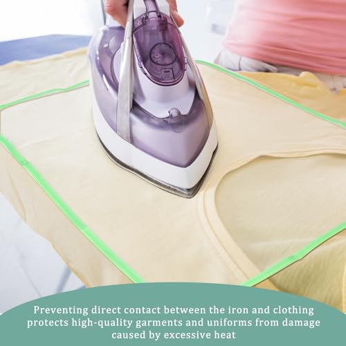 Image of 3Pcs Pressing Cloth for Ironing Pressing Cloths for Clothes Protect Ironing Cloth to Protect Clothes (Pink /Blue /Green)
