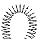 sourcing map 2stk. Druckfedern Druckfeder Spiralfeder Stahlfeder Kompression Kabelfeder Industrie Manganstahl Schwarz 1,2mmx12mmx305mm