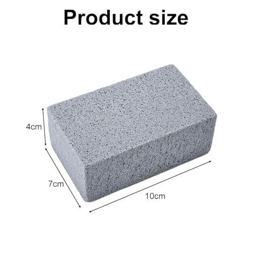Mikiuly Cleaning Block,Grill-Reinigungsstein,Bimsstein Für Backofen,Reinigungsblock für Grillsteine,Wiederverwendbare Entkalkungssteine,Hartnäckige Flecken Entfernen,zum Reinigen von Grills,4pcs