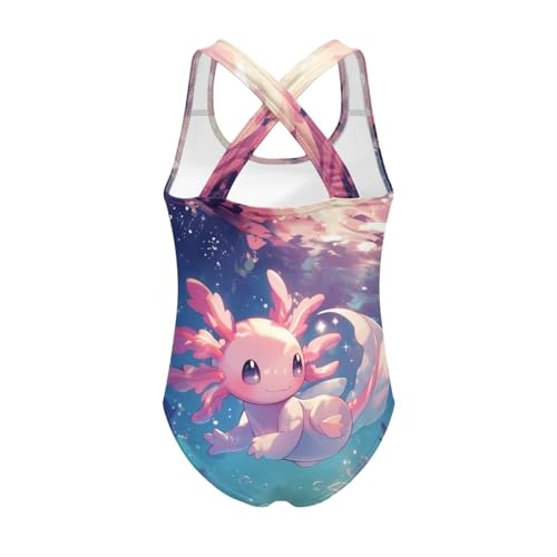 Image of Girls Swimsuit Criss Cross Back 1-Piece Summer Beach Swiwmear