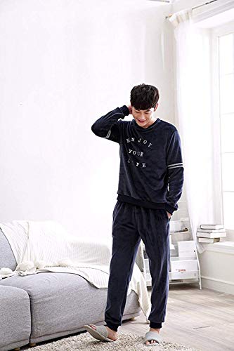 Mocoecole 長袖 パジャマ メンズ 冬 もこもこ ルームウェア メンズ 上下セット 暖かい 防寒 部屋着 冬用 スポーツ レジャー Apparel メンズ 服 ファッション小物 パジャマ ルームウェア パジャマ Whenbuy Jchere Com