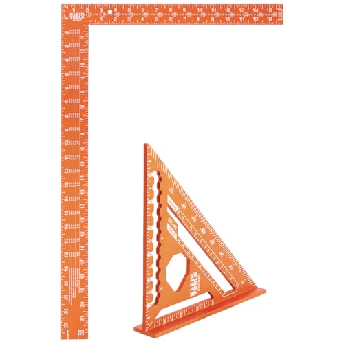 Klein Tools 935SQVP 7 Rafter & L-Shaped Framing Square Set